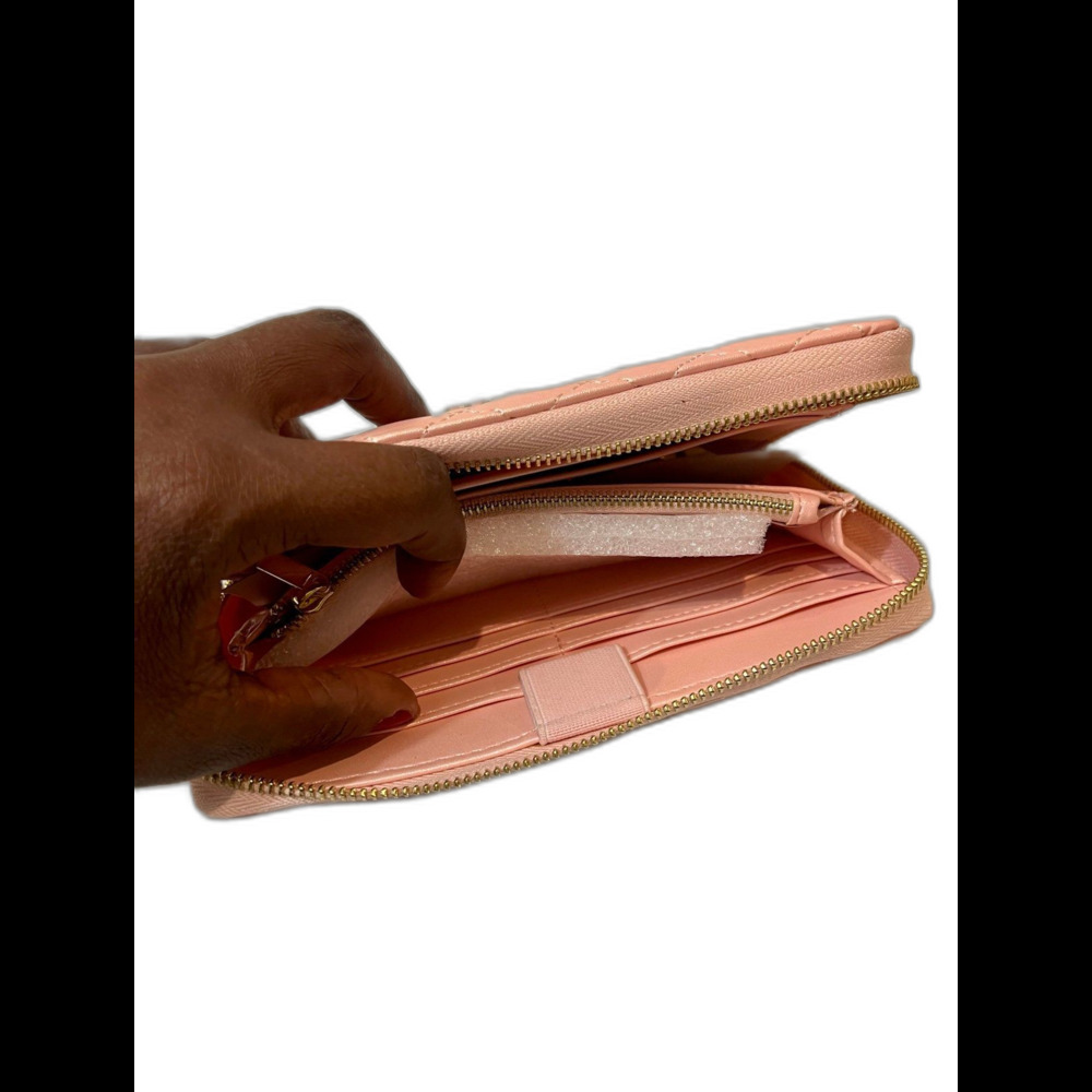 Lw Pink Quilted Cash Envelope Wallet Nla View 5